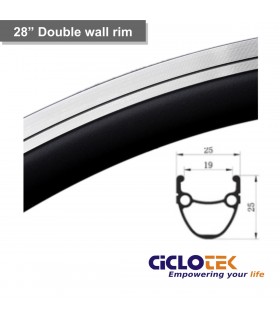 Llanta de 28" doble pared