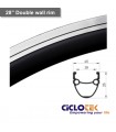 Llanta de 28" doble pared