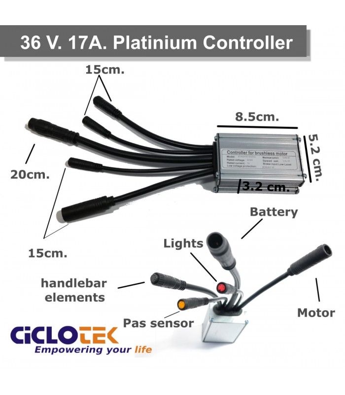 Controlador Platinium 17 amperios para panel LED o LCD