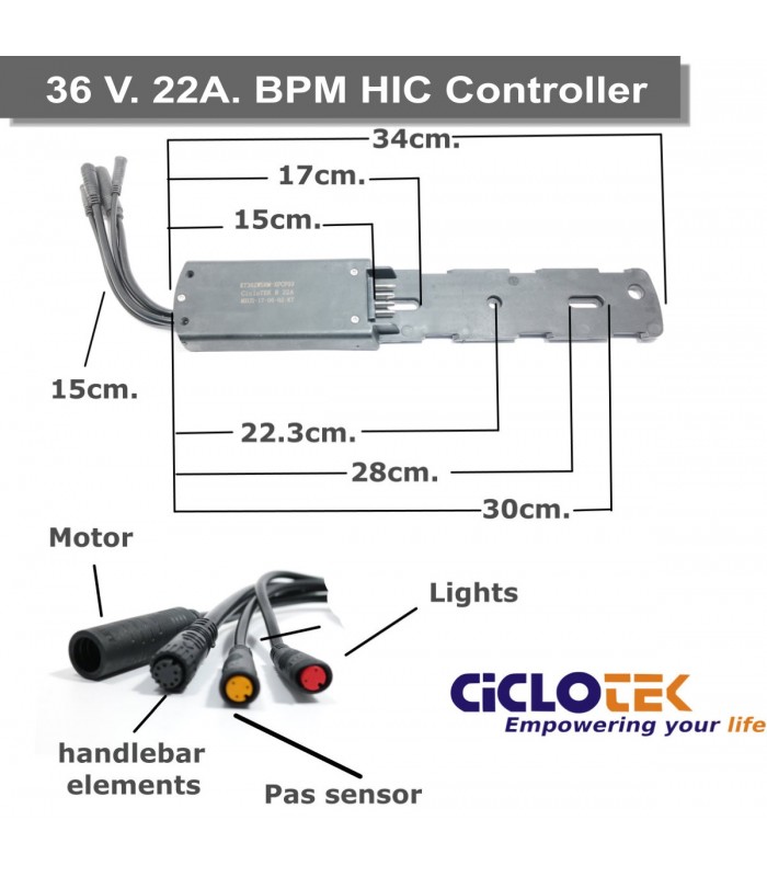 Controlador BPM HIC 22 amperios para panel LED o LCD