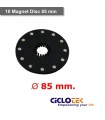 Disco de 10 imanes para cuadradillo 80 mm