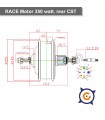 Motor RACE 350 vatios 28" / 42 km/h