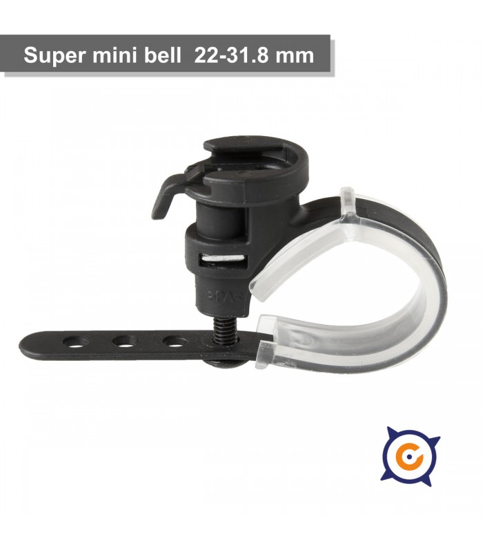 Mini timbre 22-31.8  mm negro