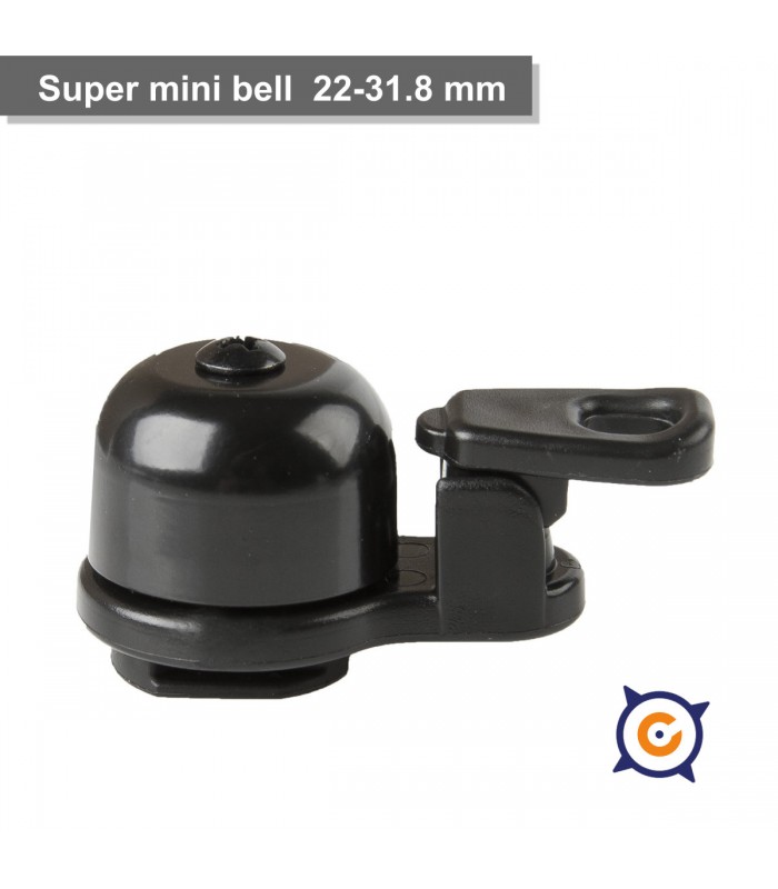 Mini timbre 22-31.8  mm negro