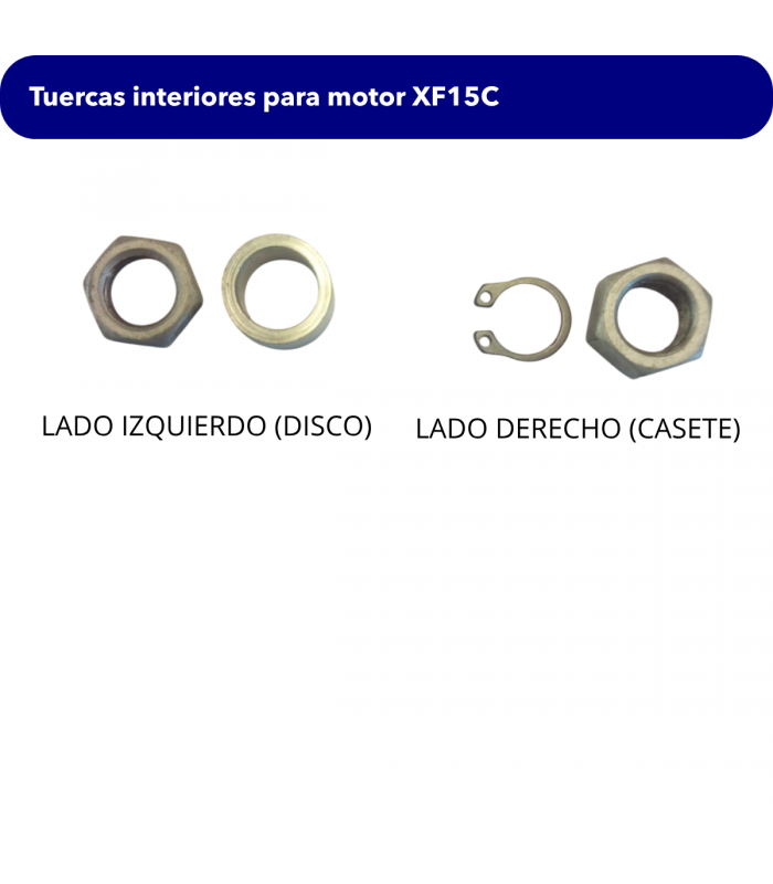 Tuercas interiores motor XF15C