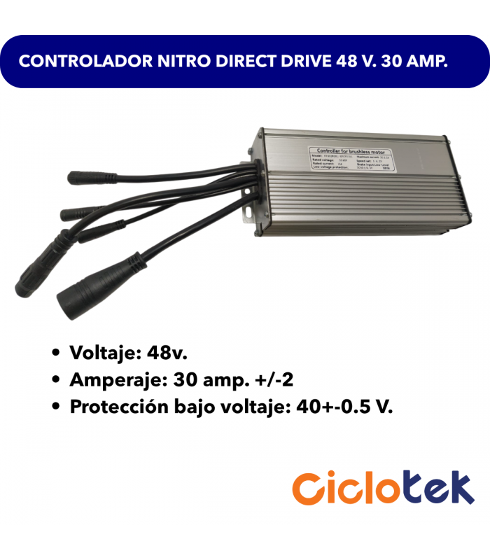 Controlador 48 v. 30 amp. para Nitro Direct Drive