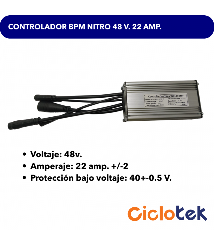 Controlador BPM  48 v. 22 A.