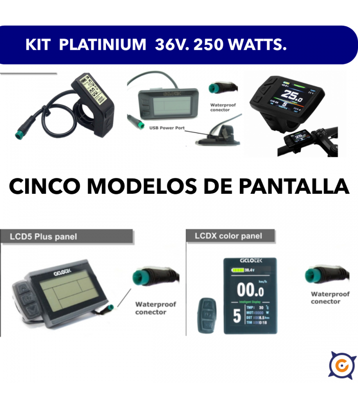 Platinium LCD Kit (front and rear thread)