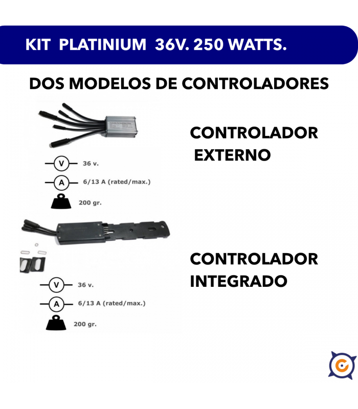 Kit Platinium LCD (delantero y trasero rosca)
