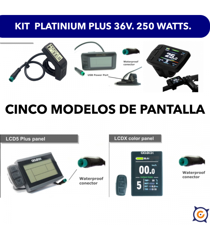 Kit Platinium LCD PLUS (trasero casete)
