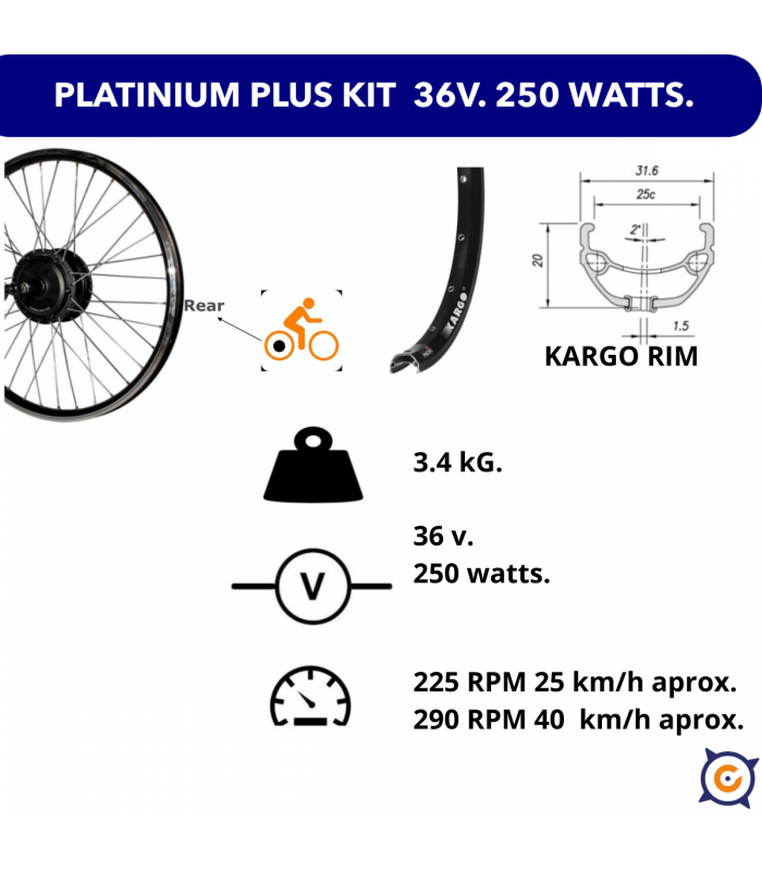 Kit Platinium LCD PLUS (trasero casete)