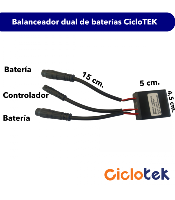 Balanceador dual de baterías ebike