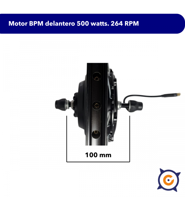 BPM motor 500 watt. front 20''