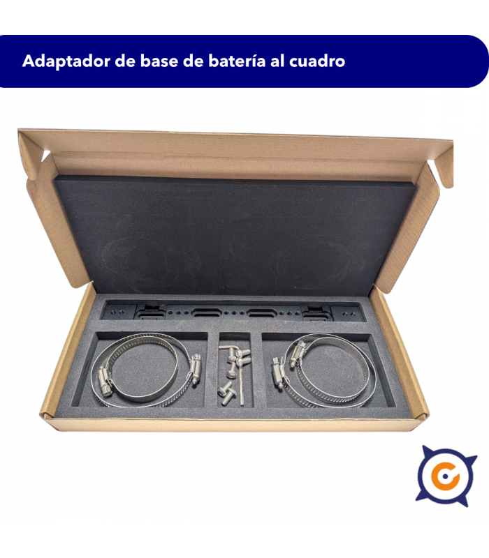 Adaptador de base de batería para tubos de 40 mm